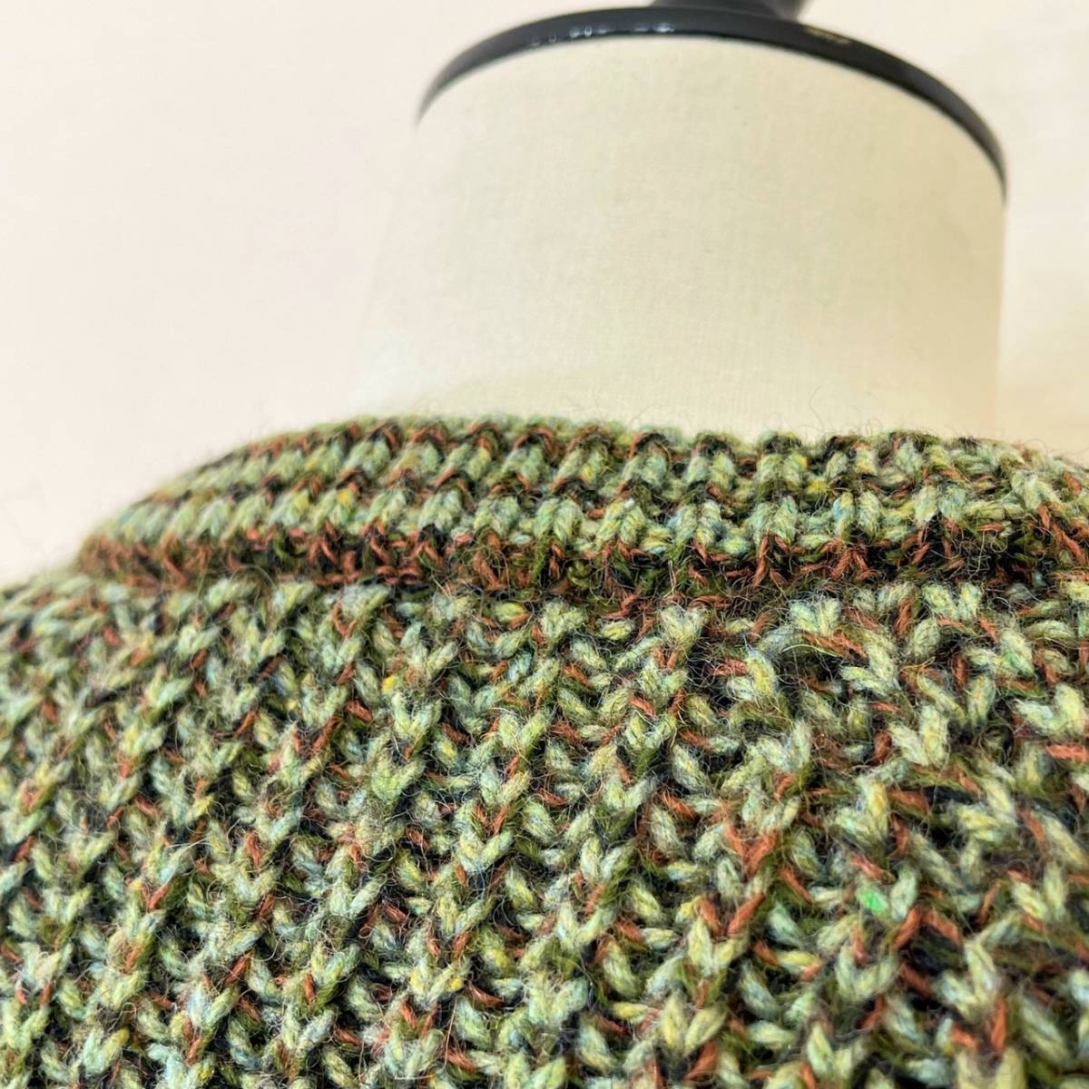 Scotland Mint of Rampant Single Bar 希少《 Mint Condition / Scotland 》70s 80s 超極上品【 Kilspindie スコットランド ビンテージ グリーン アランセーター ML 】