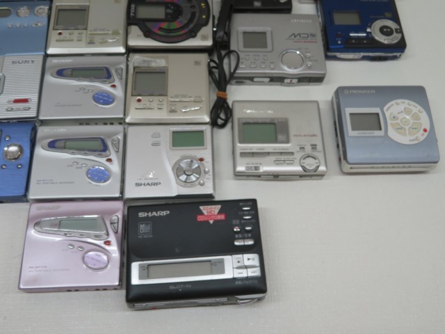 28台セット☆SONY/SHARP/Pioneer ポータブルMDレコーダー ソニー