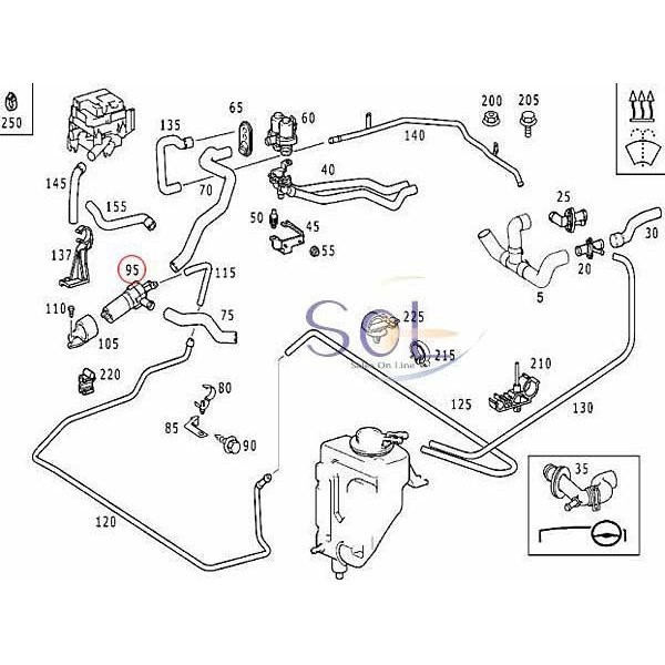 W124 ベンツ BOSCH製 ヒーターポンプ W210 温水循環ポンプ 0018351364 ウォーターポンプ W638 R170 W463 R230 W202 | ウォーター EクラスW124W210ヒーターポンプ⁄温水循環ポンプ