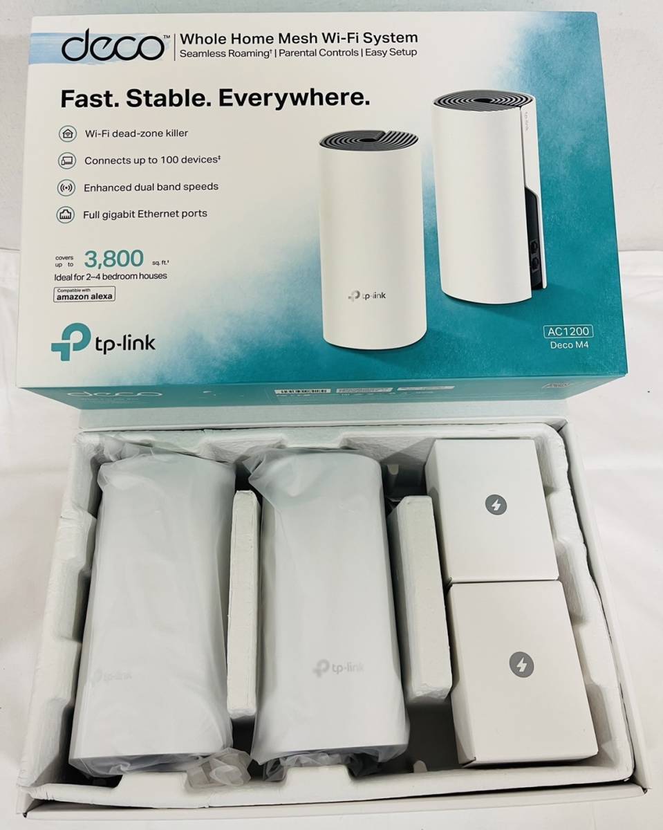 TP-リンク DECO （デコ）M4 WiFi AC1200 　２ユニットセット（ｋ１１８３）