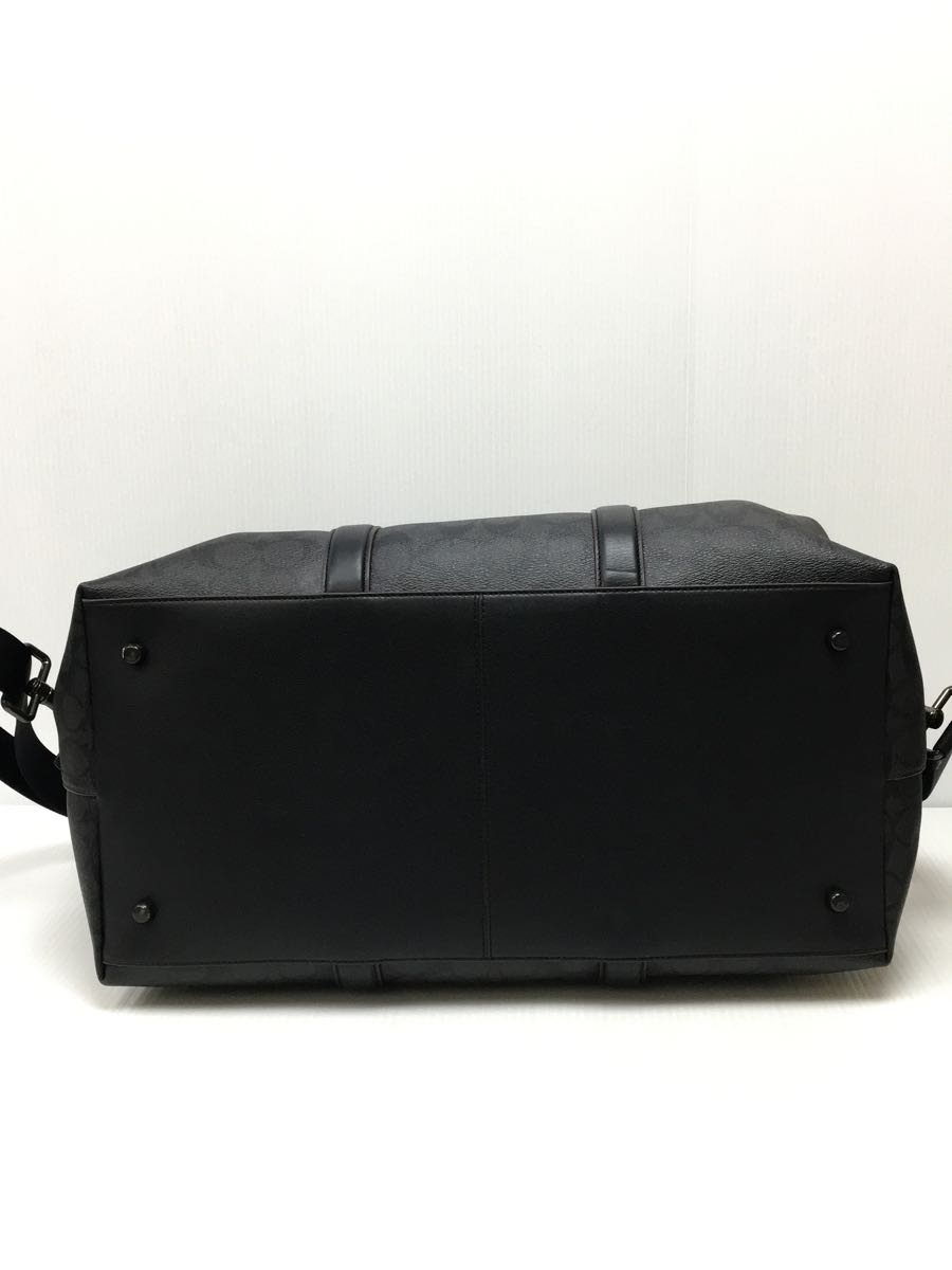 COACH◆シグネチャーボストンバッグ/レザー/GRY/F76811 シグネチャー COACH コーチ A4対応 デニム シグネチャー（ボストンバッグ