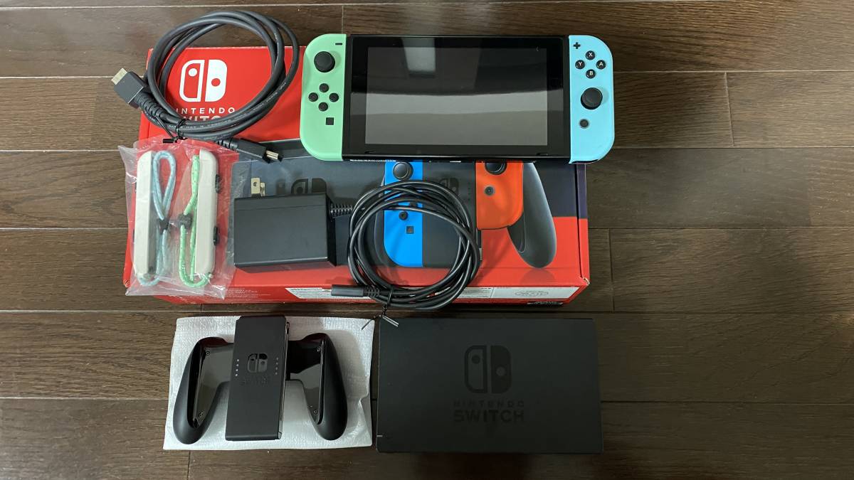  ニンテンドースイッチ スイッチ 本体 付属品すべて完備 ジョイコン あつ森 バッテリー長持ちバージョン品(ニンテンドースイッチ本体)｜売買されたオークション情報、yahooの商品情報をアー ニンテンドースイッチ本体