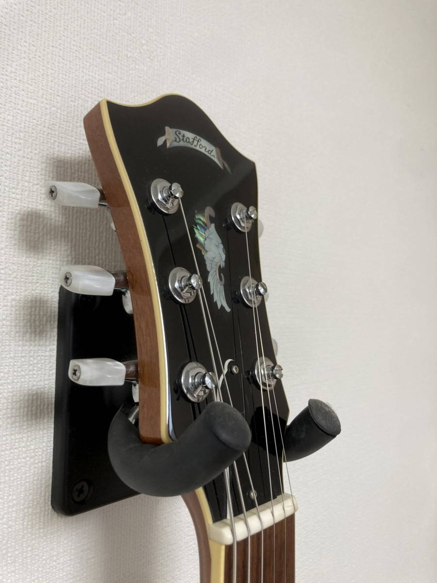 美品】軽量2.72Kg セミアコ Stafford FES (ハカランダ指板、マグナム 