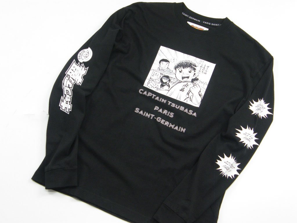新品 パリサンジェルマン × キャプテン翼 【Le Balon est ton Ami 】ロングTシャツ XL ★343589 PSG ロンT Paris Saint-Germain