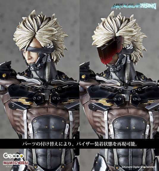 美品□Gecco × 豆魚雷【 METAL GEAR RISING 雷電 】(ゲッコウ) 1/6 PVC