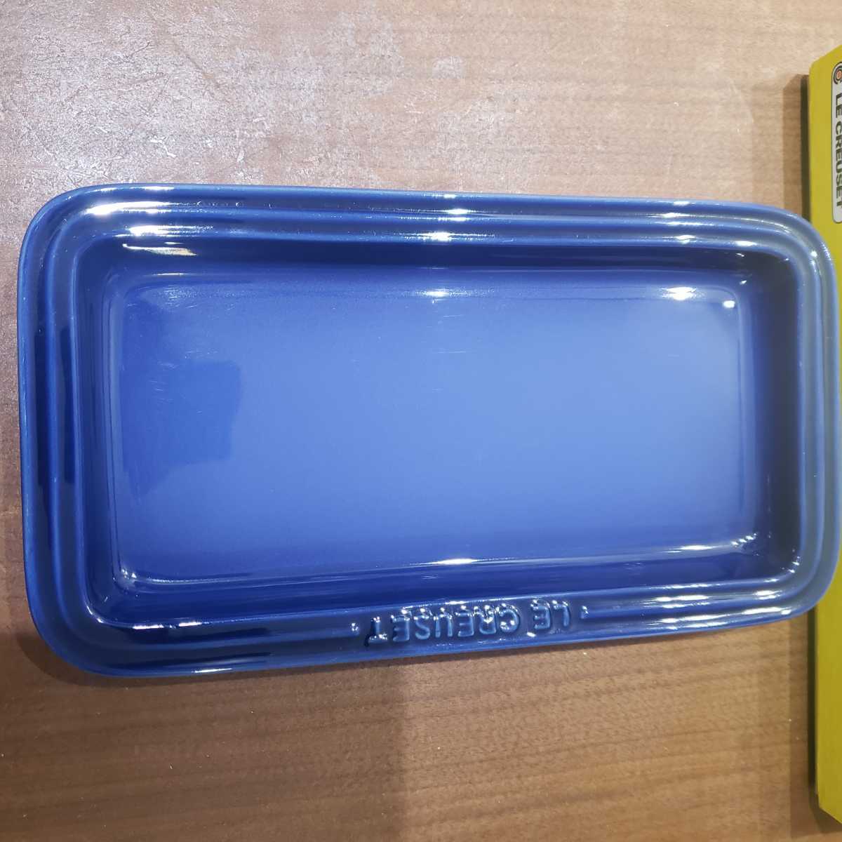  ル クルーゼ 廃盤品 ロゴ入り レクタンギュラープレート コバルトブルー(単品)｜売買されたオークション情報、yahooの商品情報をアーカイブ公開 - オークファン プレート、皿
