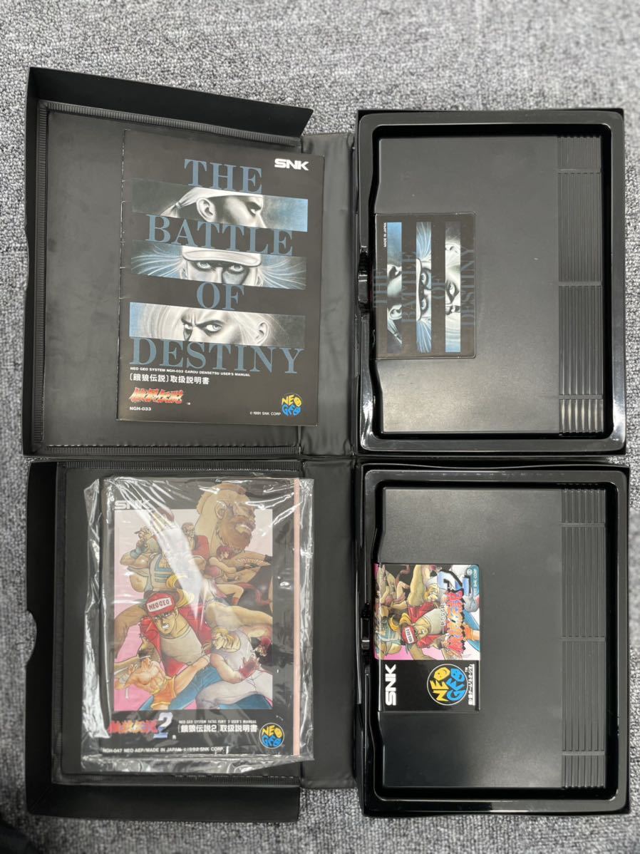 ネオジオ 餓狼伝説 NEOGEO ソフト4本おまとめ NEOGEO 餓狼伝説 ROM