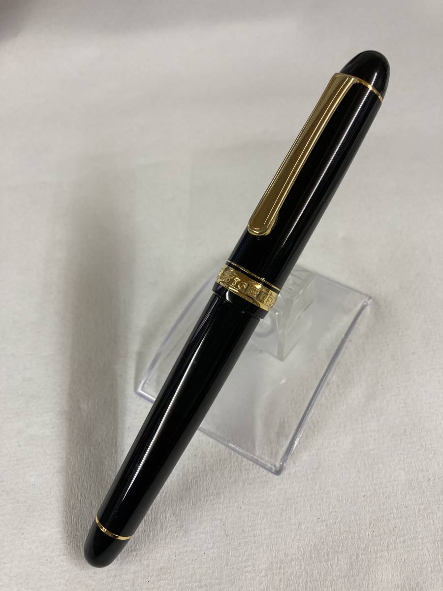  1円スタート プラチナ 万年筆 PLATINUM ＃3776 14K 585 ブラックinブラック(プラチナ)｜売買されたオークション情報、yahooの商品情報をアーカイブ公開 - オークファン プラチナ