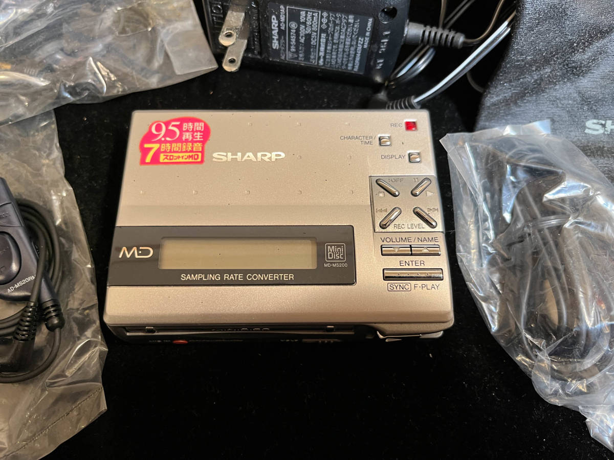 SHARP MD-MS200-S シャープ スロットインMD オーディオ機器 MD