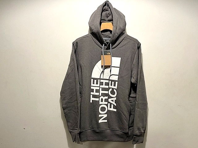 新品 本物 USA限定 日本未発売 The North Face ノースフェイス ビック ハーフドームロゴ フーディー スウェットパーカー GREY US-S