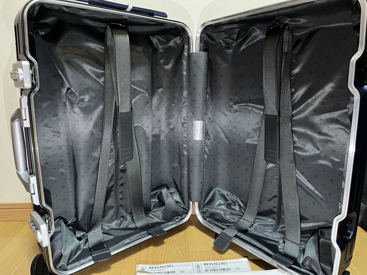 未使用　リモワ RIMOWA ハイブリッド キャビンS ① 32L マットブルー HYBRID Cabin S スーツケース 883.52.61.4 リモワ ハイブリッド RIMOWA ☆RIMOWA Hybrid リサイクル