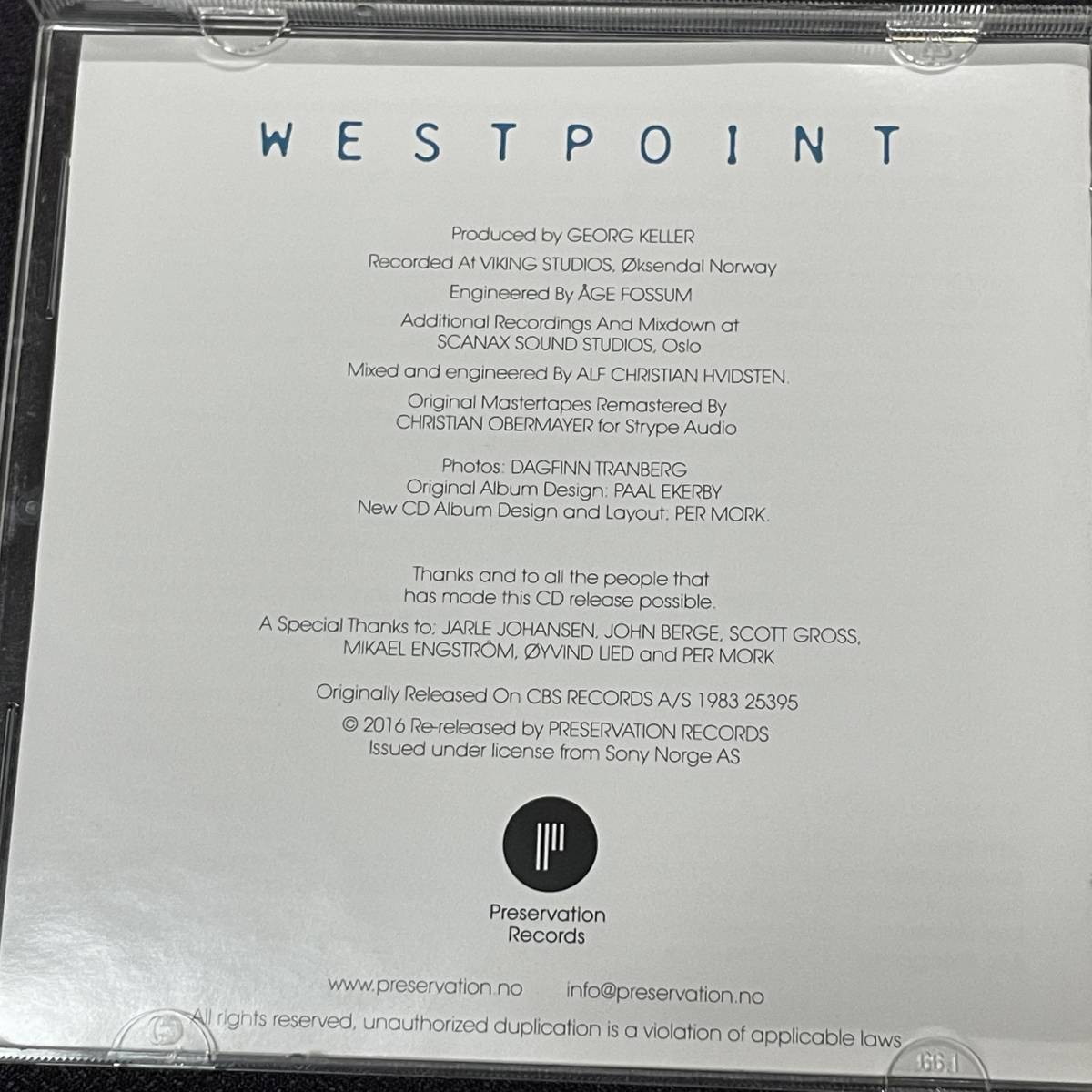 売れ筋サイト 【世界初CD化】◇北欧AOR名盤◇WESTPOINT/FACE TO THE SEA