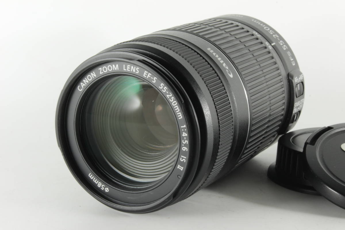 IS F4-5.6 EF-S55-250mm Canon 55-250mm EF-S キヤノン STM - II 極上美