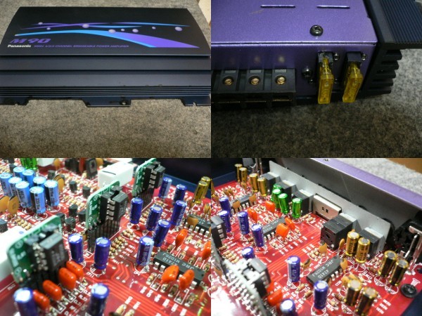 ケンウッド KAC-PS200 2ch & パナソニック CY-M9054D 4ch パワーアンプ
