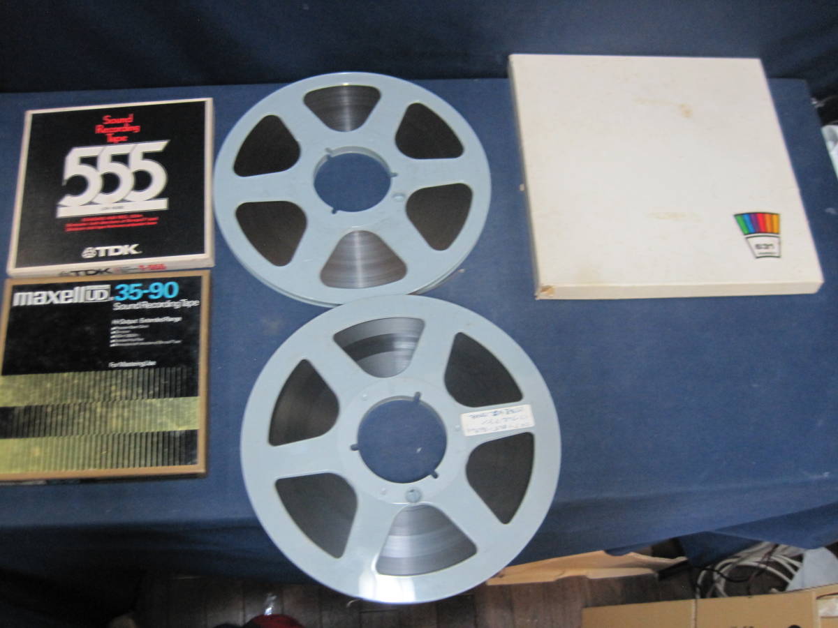 オープンリールテープ 10号 MAXELL UD 35-180 メタルリール MR-10 元箱付き