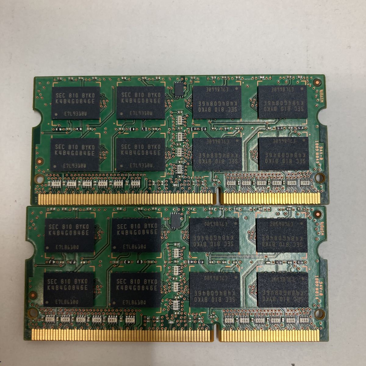 O161 SAMSUNG ノートPC メモリ 8GB 2Rx8 PC3L-12800S 2枚 【公式通販】