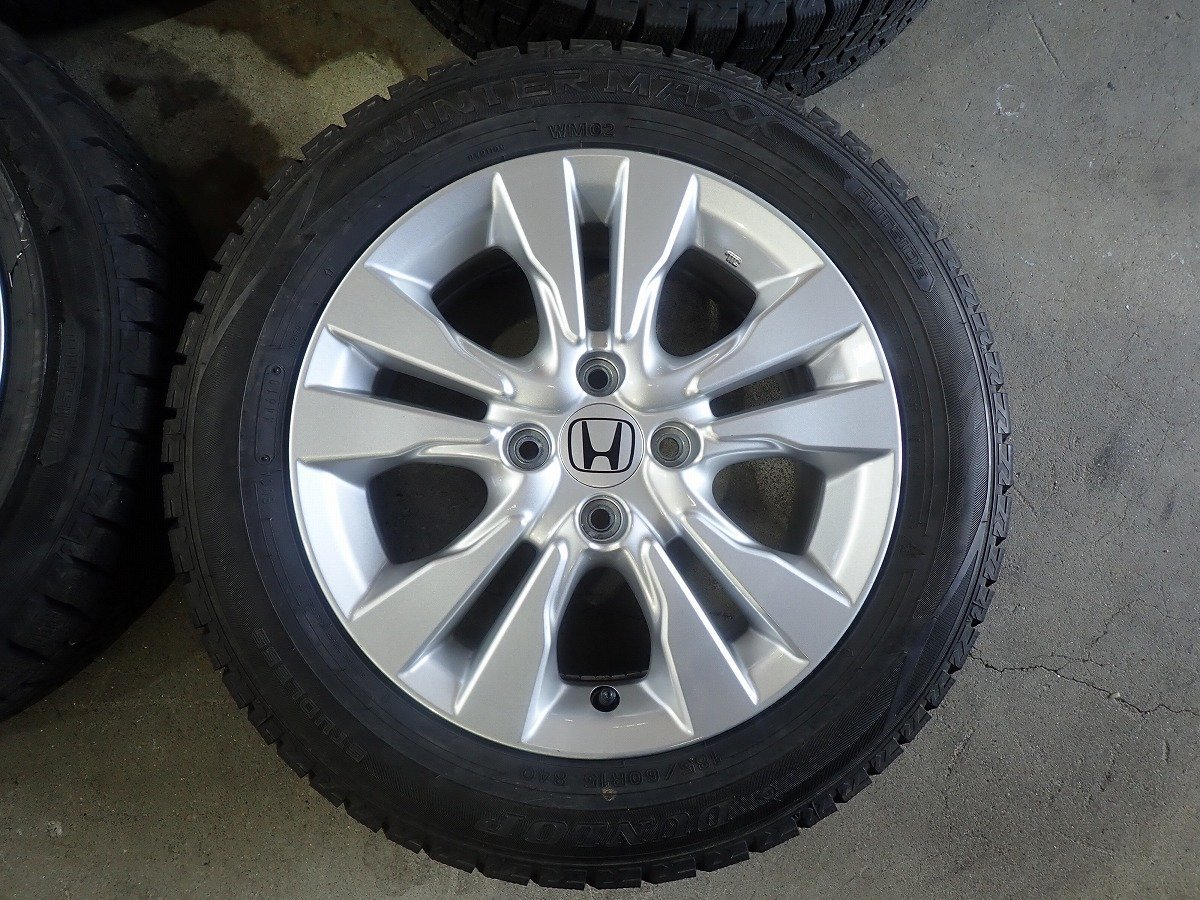 QR1565【送料無料185/60R15】ホンダ純正 中古スタッドレスセット イン 