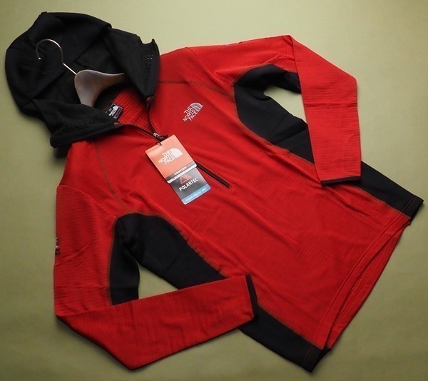 新作，限定セール 展示品19000円 ノースフェイス&times;UIAA サミットシリーズ ポラテック MAKALU パーカー/フリース メンズLレッド RED 直営店購入 ラスト(フリース)｜売買されたオークション情報、yahooの商品情報を 男性用