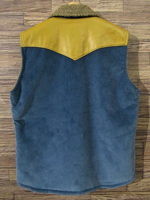 送料無料 XL サイズ DELUXEWARE デラックスウエア D-03 DUDE VEST 牛革 