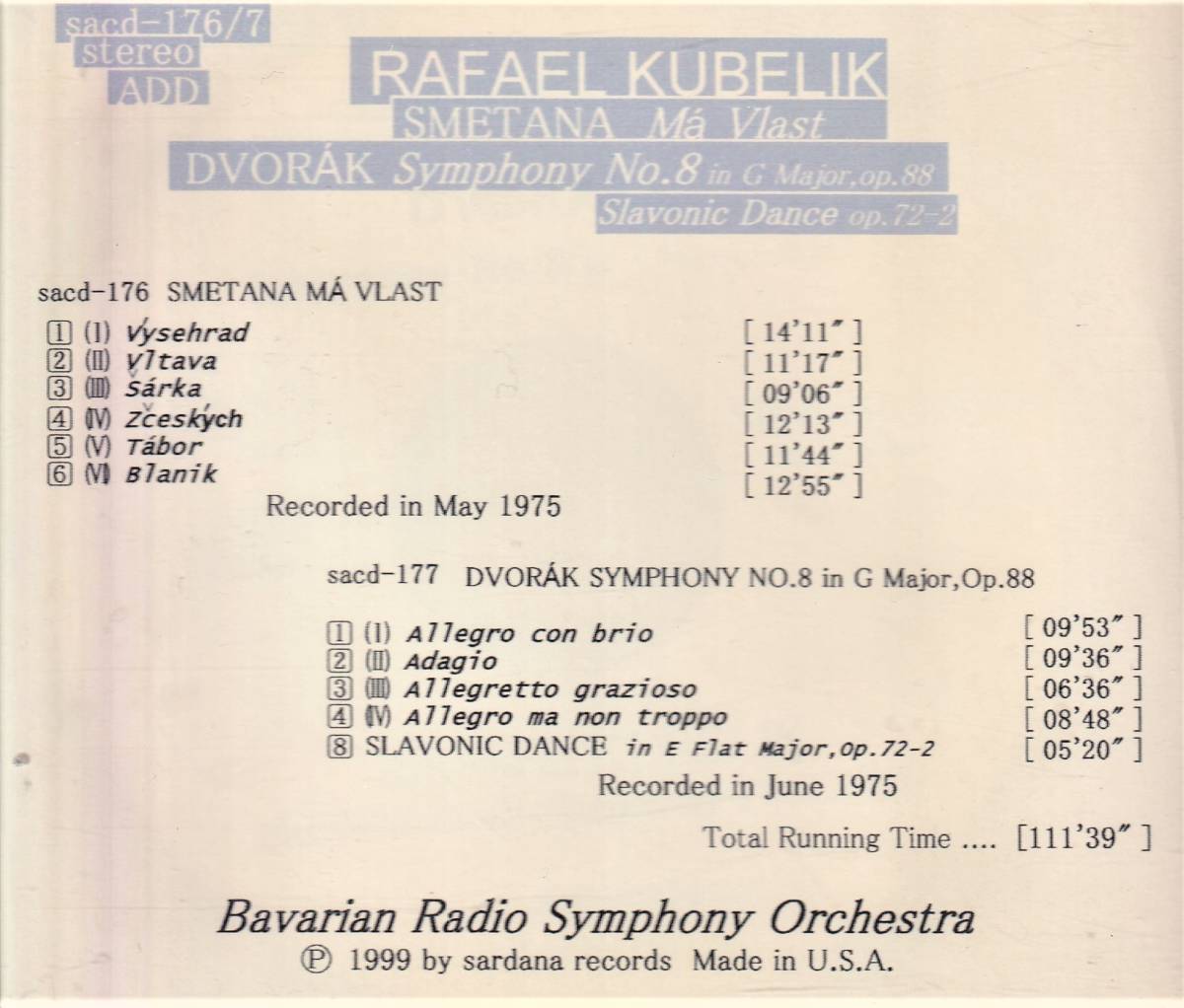  クーベリック 1975年来日公演録音集成 3枚(交響曲)｜売買されたオークション情報、yahooの商品情報をアーカイブ公開 - オークファン 交響曲