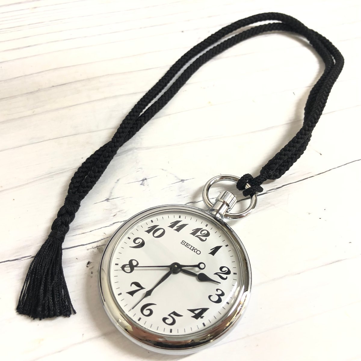 SEIKO セイコー 懐中時計 7C21-0A22クォーツ 動作品 日本製 f001 Z4 SEIKO セイコー 7C21-0A22 クォーツ式 懐中時計 鉄道時計 電池