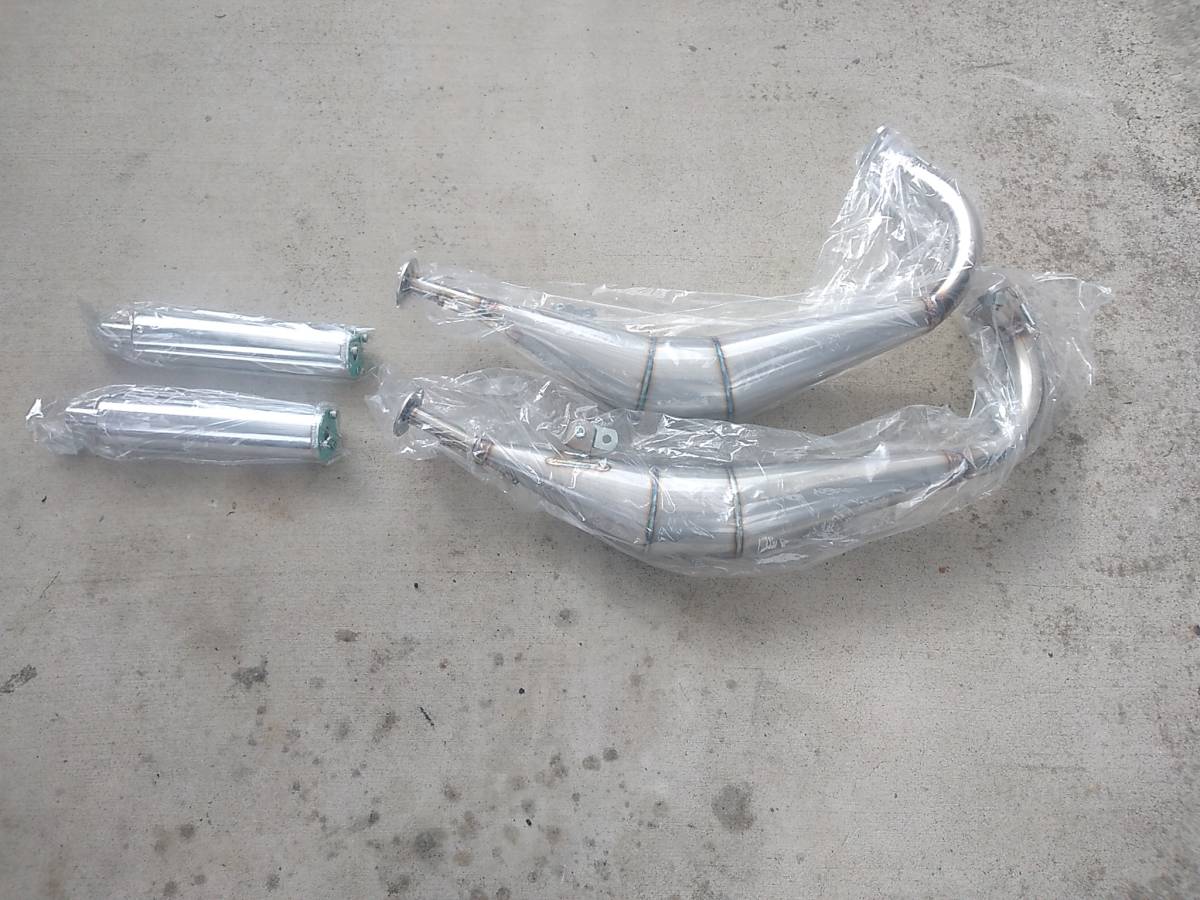 RZ250、RZ350用 ゼス(ミズノモーター) ステンレス 右2本出し クロス