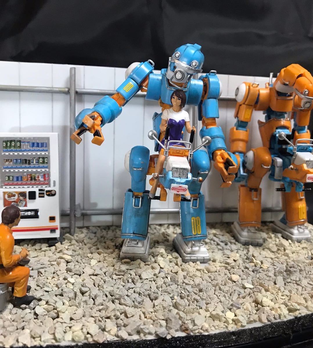 塗装済み完成品　チューブ1号ジオラマ　メカトロウィーゴ　工事現場