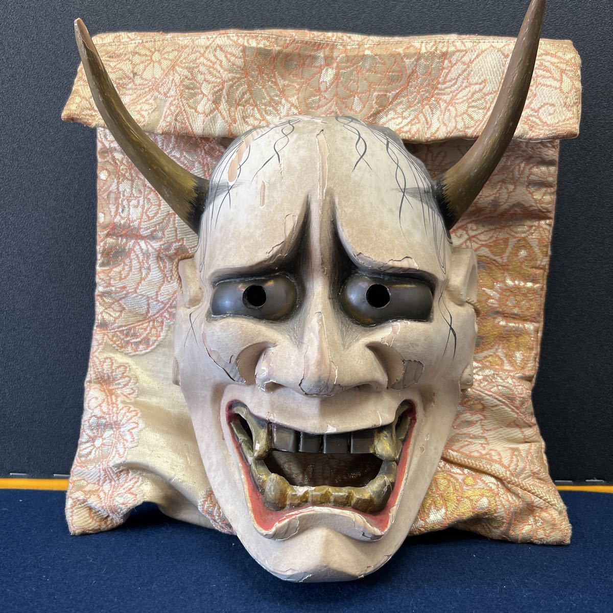 石見神楽 般若面 魔除け 伝統工芸 古美術 能面 壁掛け 鬼面 神楽面 古