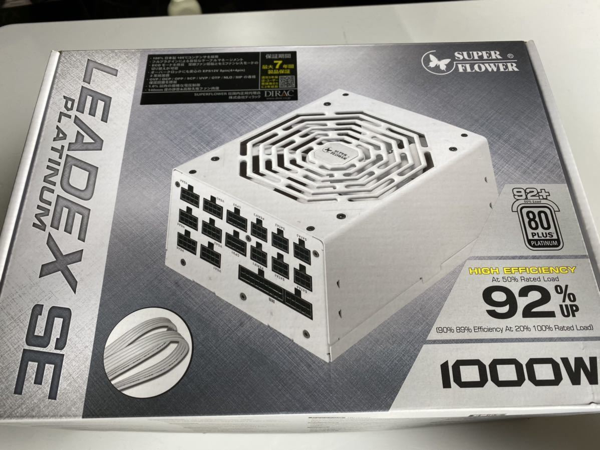 Super Platinum Flower Leadex SE 80+ 1000W White Power Supply | 0