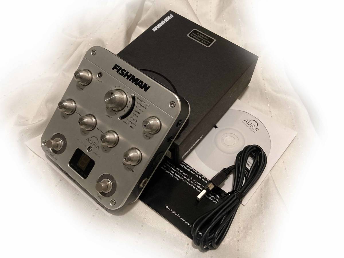 DI Spectrum Aura Fishman Preamp Pedal Acoustic com: - | Imaging YouTube FISHMAN with 公式通販 Music