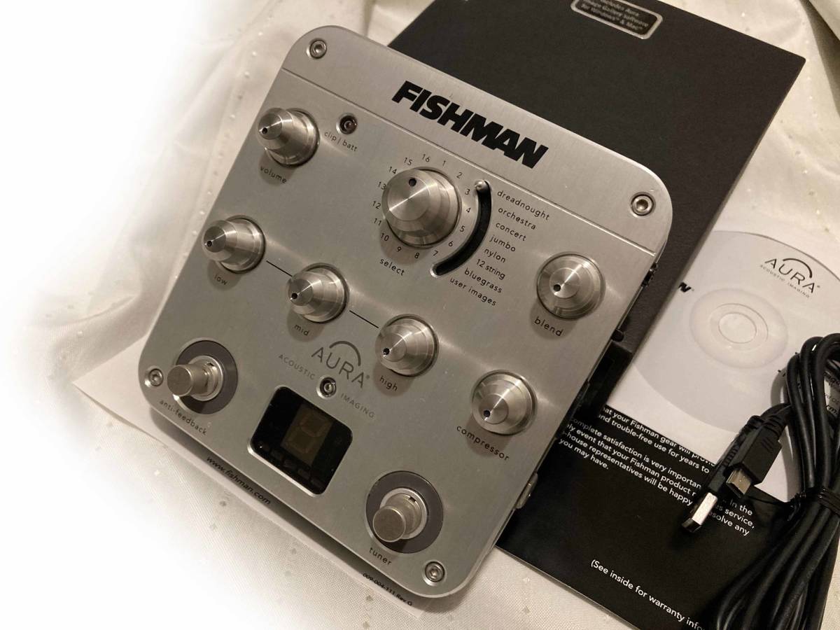 DI Spectrum Aura Fishman Preamp Pedal Acoustic com: - | Imaging YouTube FISHMAN with 公式通販 Music
