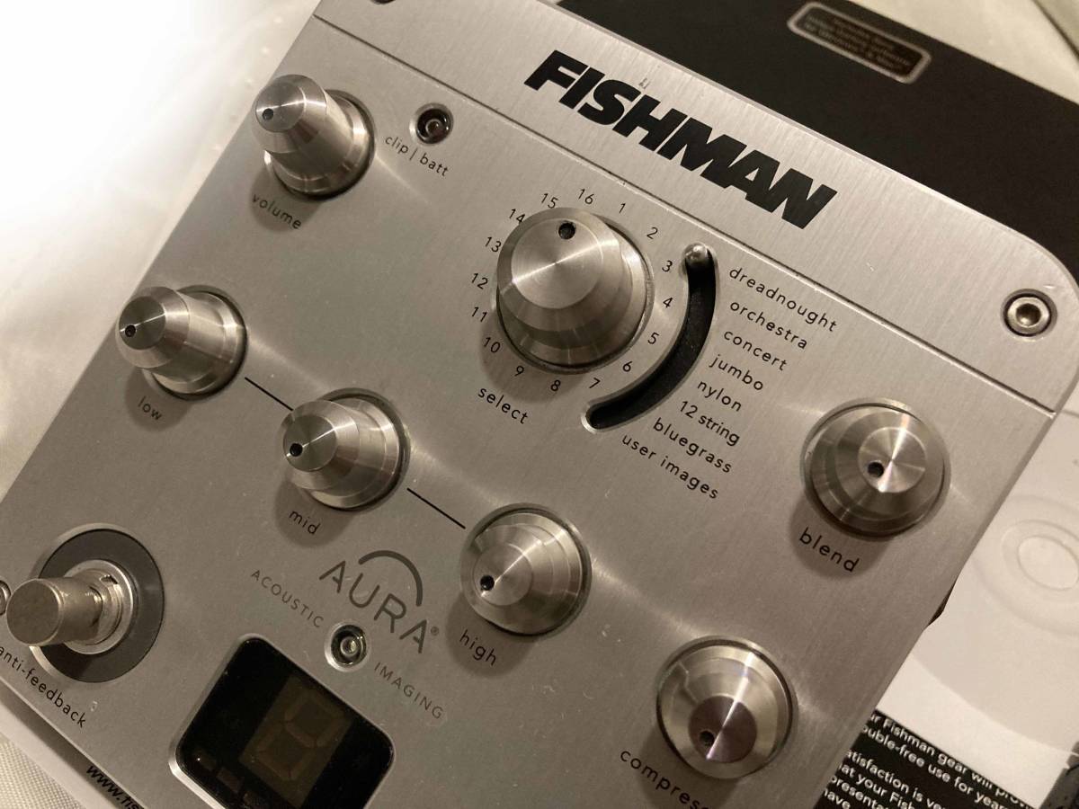 DI Spectrum Aura Fishman Preamp Pedal Acoustic com: - | Imaging YouTube FISHMAN with 公式通販 Music