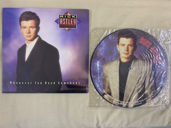 全国無料，正規品 2枚セット リック アストリー RICK ASTLEY / Whenever You Need Somebody + INTERVIEW PICTURE DISC(ユーロビート)｜売買されたオークション情報、yahooの商品情報をアーカイブ公開 - オークファン ユーロビート