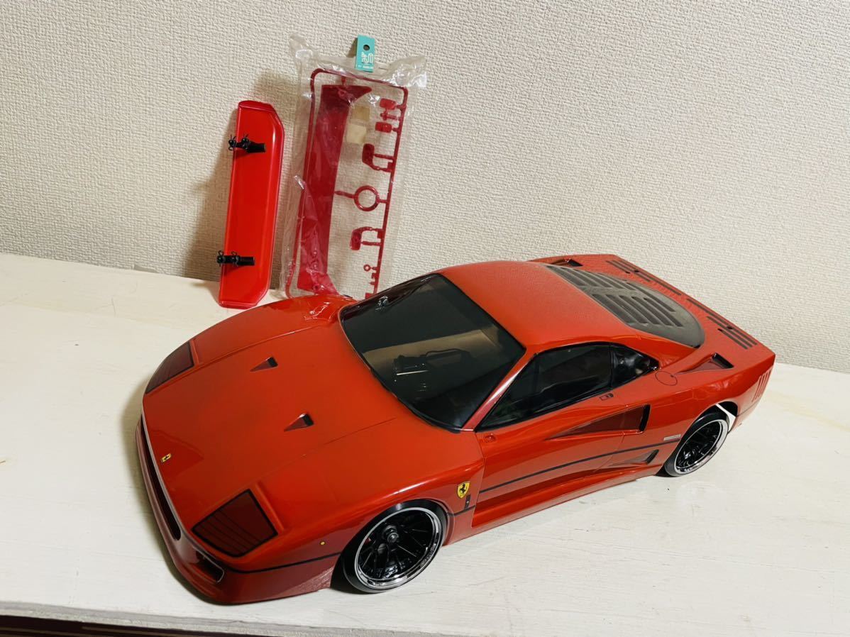 ボディのみ 1/10 タミヤ フェラーリ F40 赤 中古品 (検索 ヨコモ