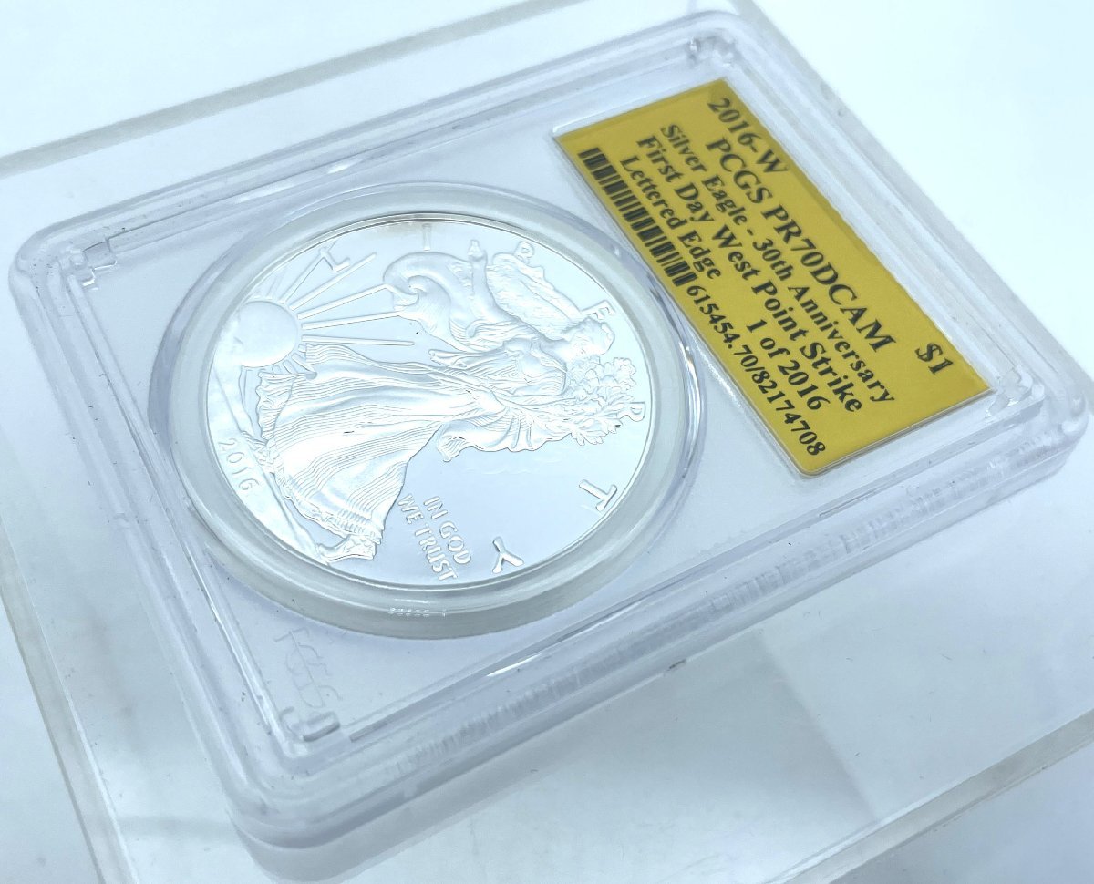 希少！アメリカン シルバー イーグル銀貨2016 PCGS MS70 30周年