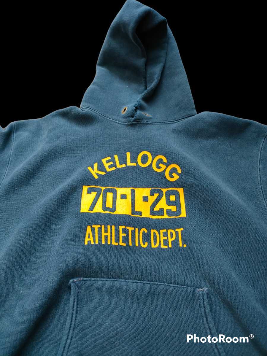 単色タグ カプセル 3段 Champion リバースウィーブ 70s ビンテージ