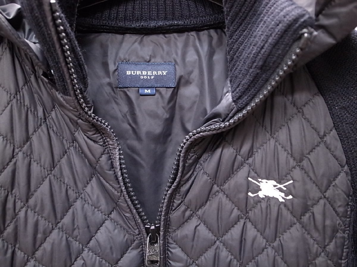 美品☆【BURBERRY】バーバリー ジップアップ ニット カーディガン