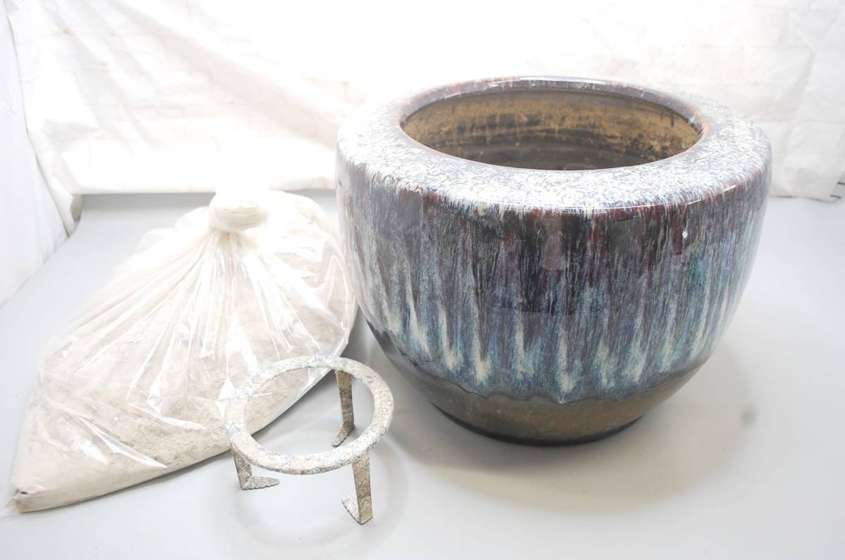 本物保証，SALE な415〇火鉢 灰付き 手あぶり/陶器製/五徳付き/暖房/冬/インテリア/詳細写真複数あり(雑貨)｜売買されたオークション情報、yahooの商品情報をアーカイブ公開 - オークファン その他