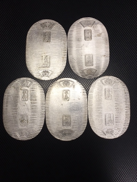 A*☆様 純銀20g 小判 佐川急便 誕生日記念 非売品 希少品 純銀小判☆佐川急便 非売品 約20g×5枚セット G792☆佐川急便 誕生日