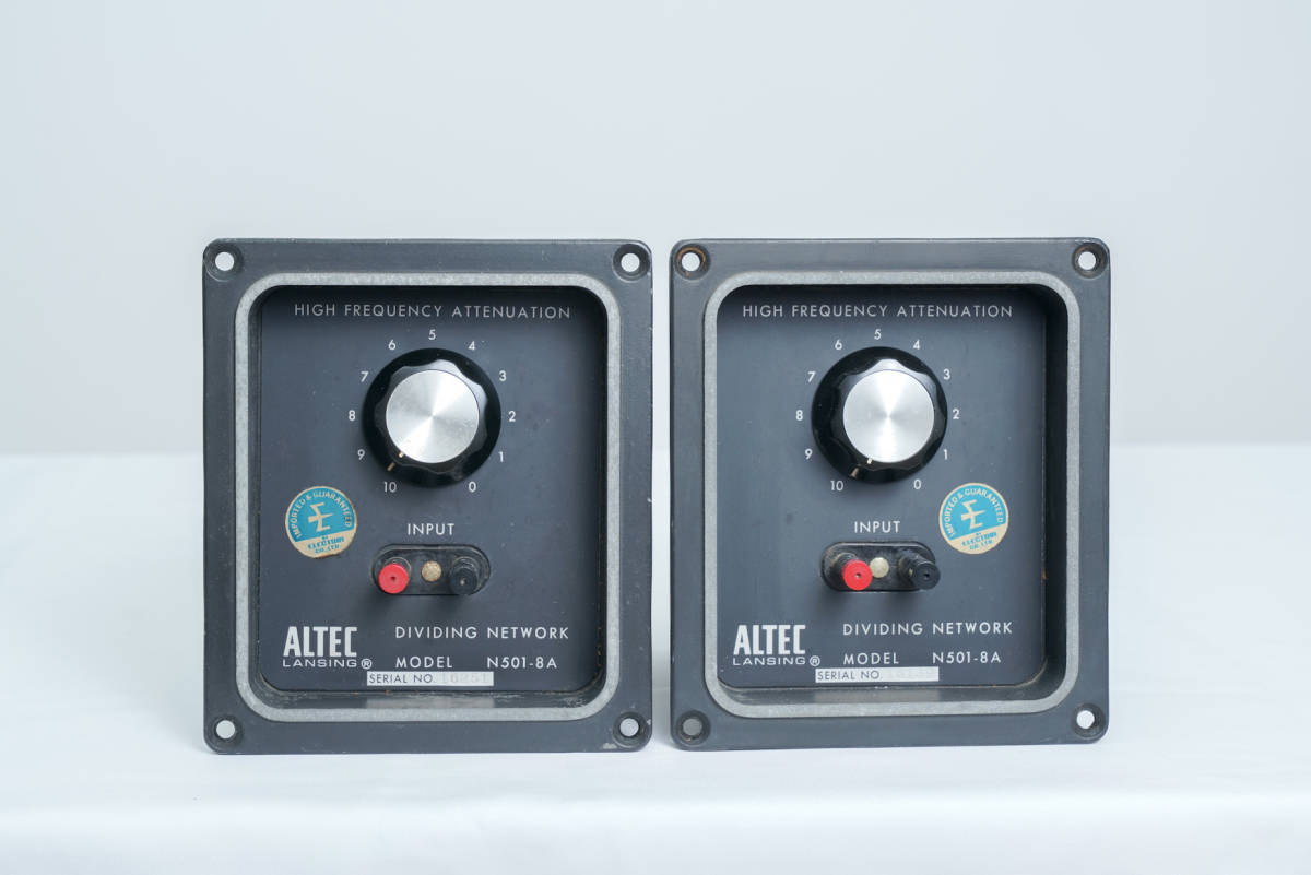 ALTEC N501-8A ネットワーク アッテネーター清掃済 動作良好 ペア