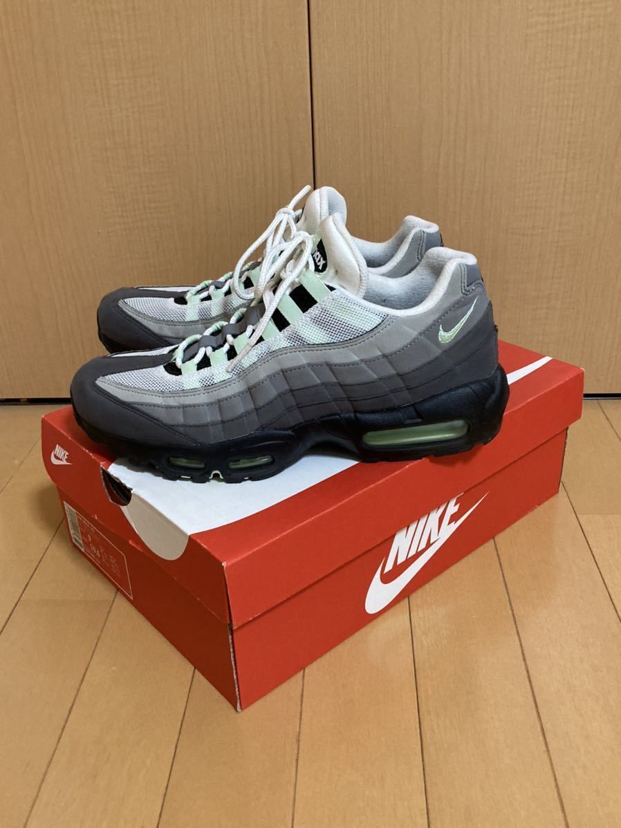 美中古27.0cm NIKE AIR MAX 95 FRESH MINT CD7495 101 フレッシュ 