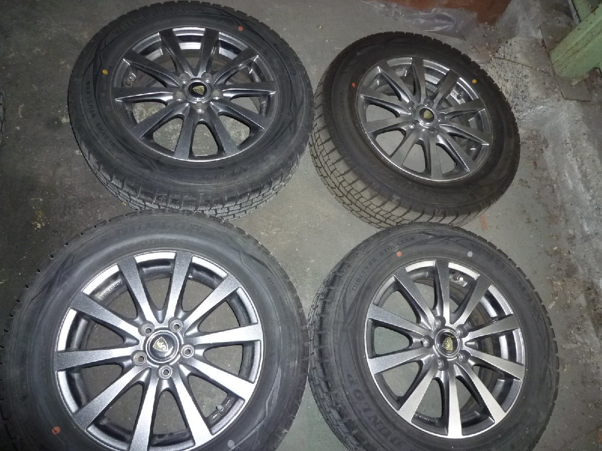 マナレイ製中古15インチアルミホイール4本セット(15X5.5J オフセット+