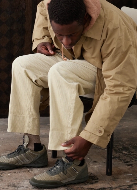 2021AW　ENDS and MEANS / GRANDPA 2TUCK TROUSERS [BROWN HB DF WOOL] Grandpa and MEANS grandpa knit 公式通販