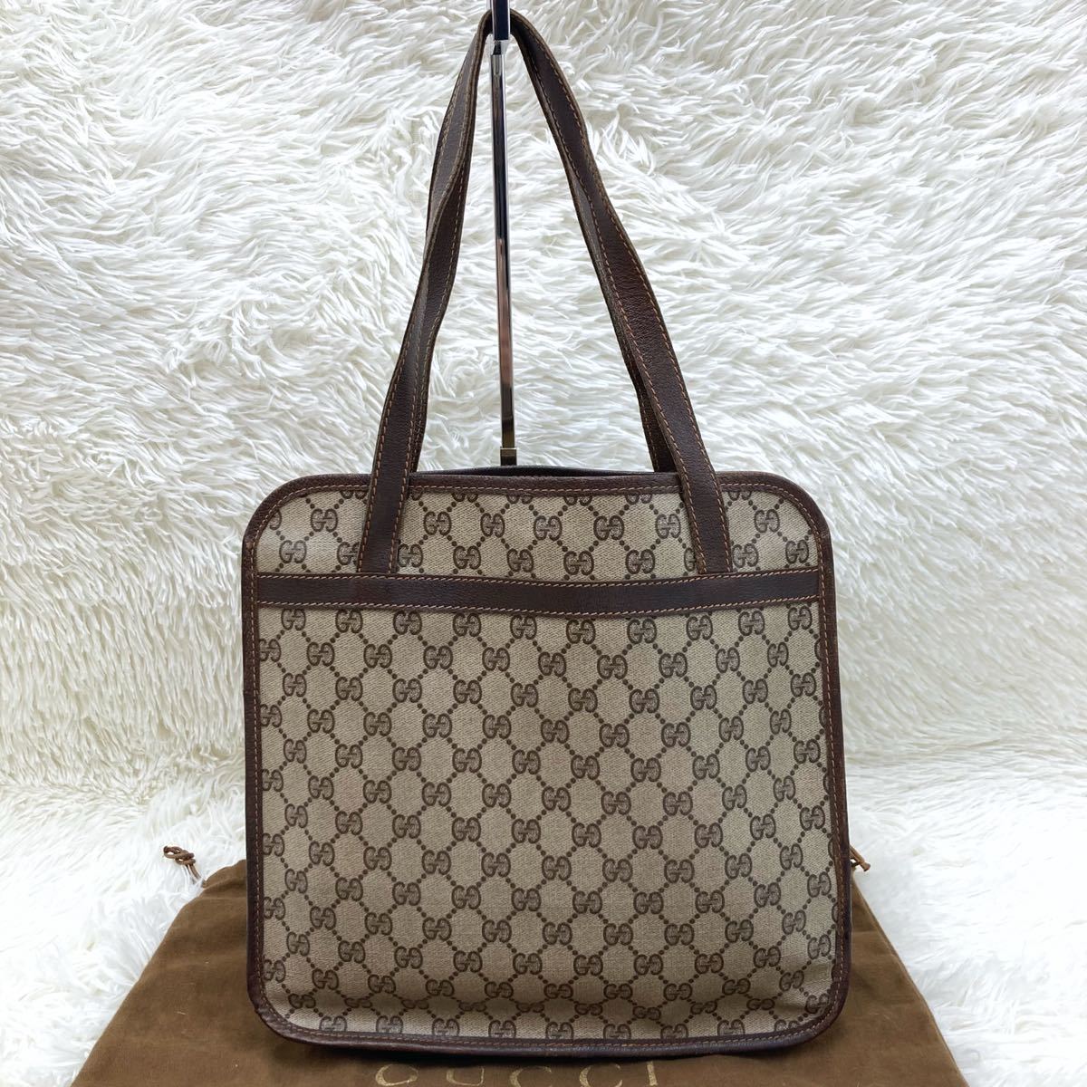1円 ［定番］ GUCCI グッチ トートバッグ GG柄 インターロッキング PVC