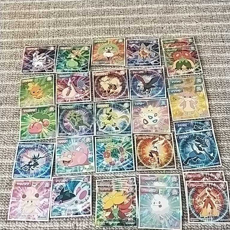30枚 ポケモン ウエハースチョコ シール ステッカー ゼラオラ ルカリオ