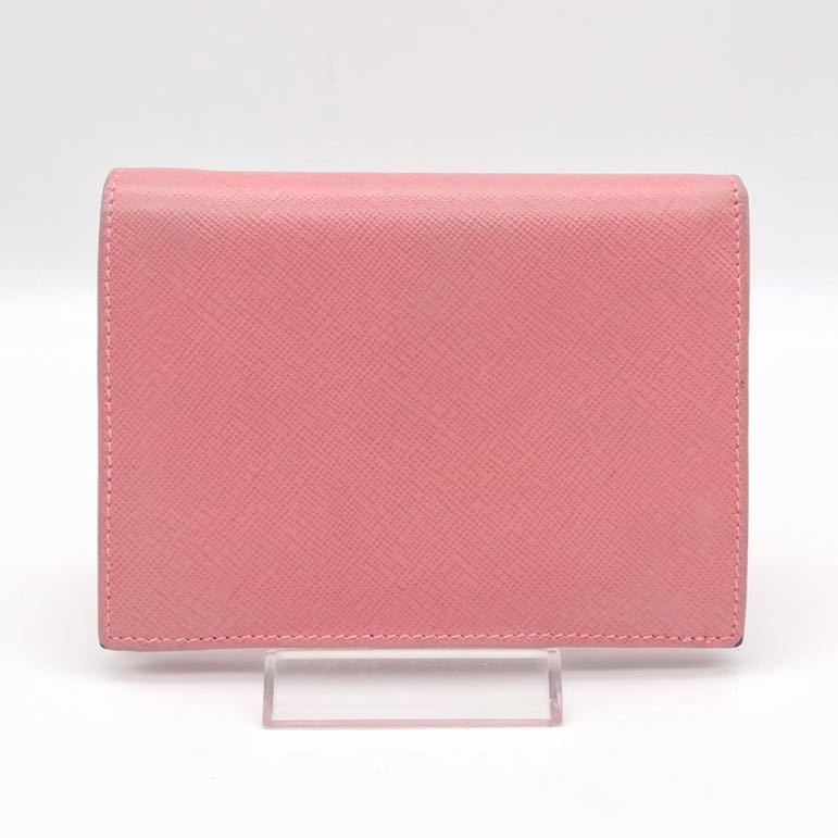PRADA プラダ サフィアーノ レザー 二つ折り財布 コンパクトウォレット 