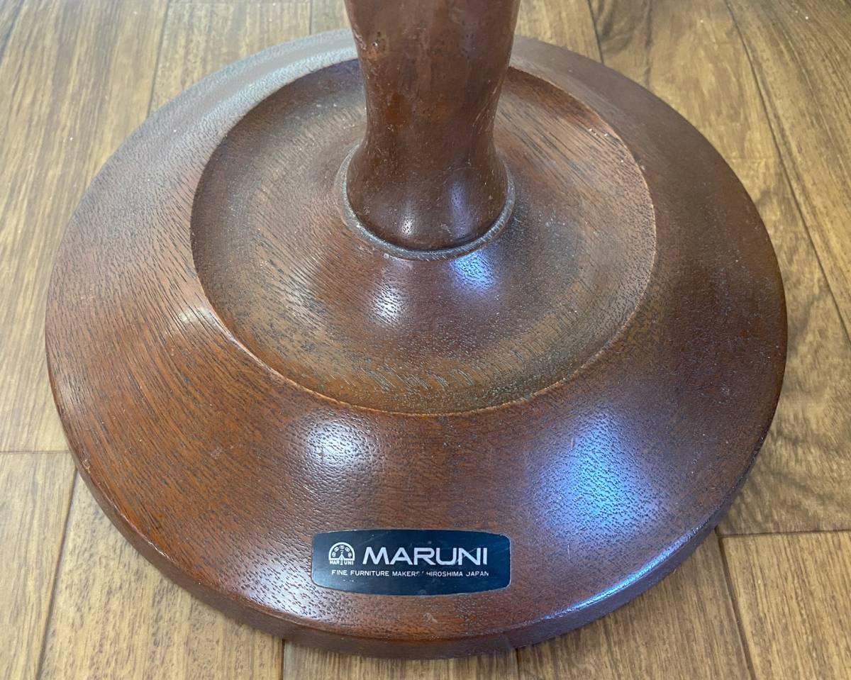 当時物 MARUNI/マルニ スタンド灰皿 木製 検：ビンテージ アンティーク