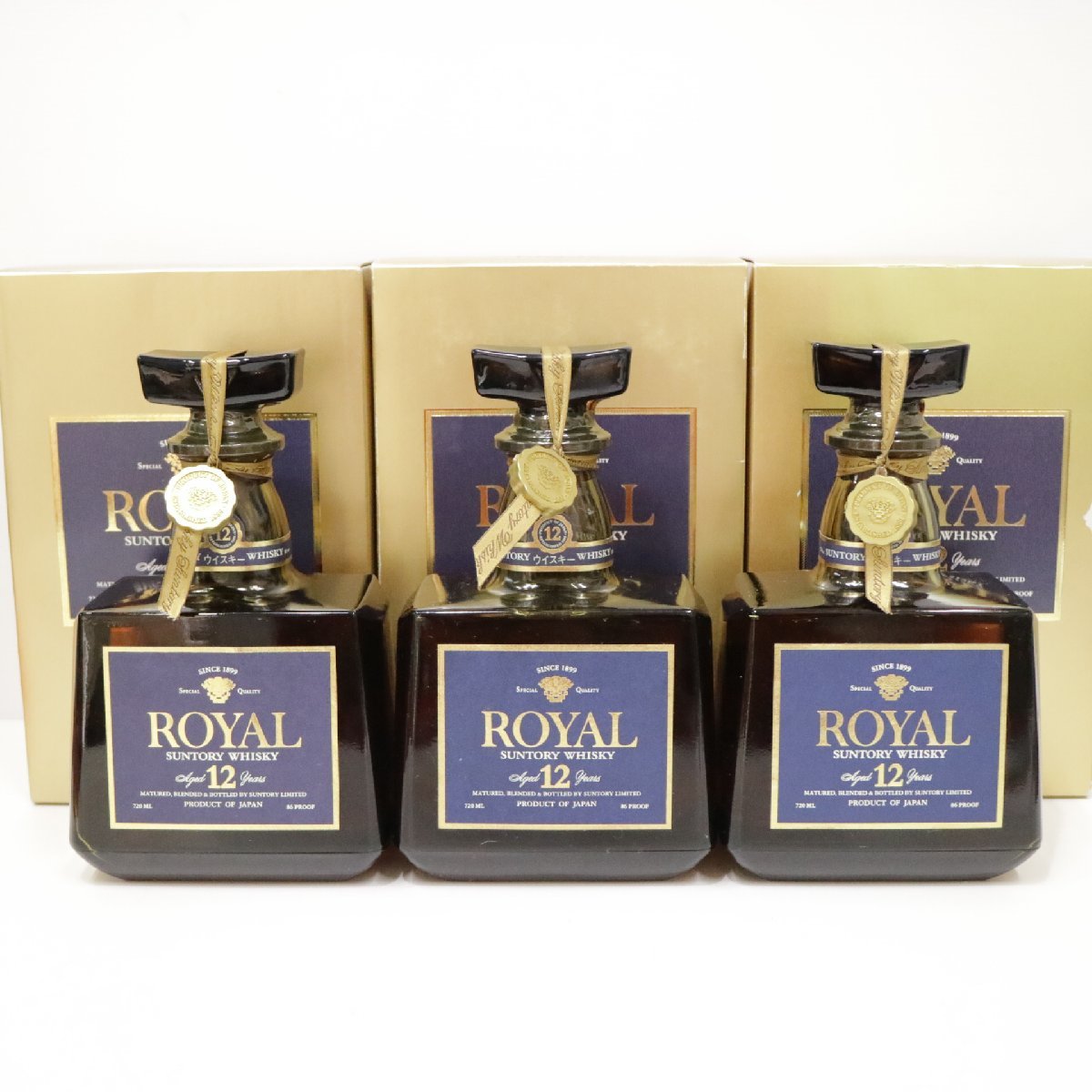 L27956L27678G24283S ☆3本セット SUNTORY ROYAL 12年 青ラベル