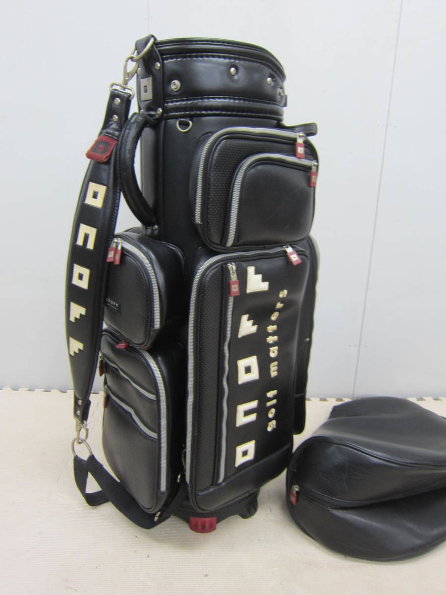 キャディバッグ・オノフ 「ONOFF golf」 6分割 ※傷み現状品□160