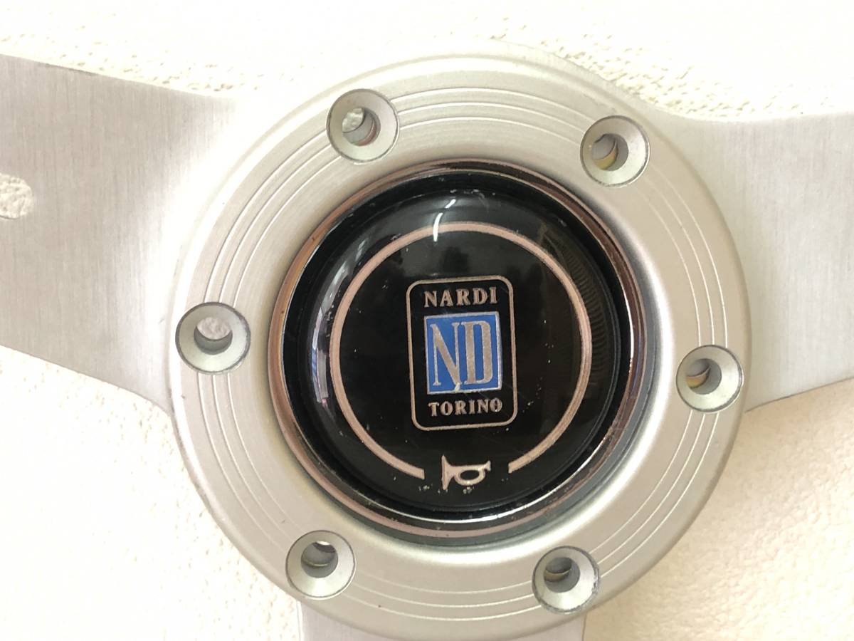 NARDI】□ ナルディクラシック CLASSIC ウッドステアリング シルバー